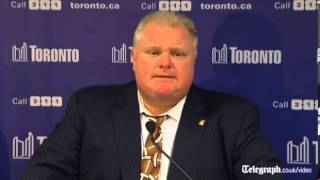 Toronto mayor Rob Ford apologises for obscene comments [upl. by Ellehcear]