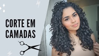 Renovando as camadas Cabelo cacheado [upl. by Surtemed]