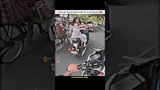 Cute girl Want A Ride with my sports bike🥰shorts bike rider cutegirl reaction sportsbike bmw [upl. by Blackwell]