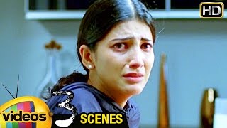 Shruti Haasan Shocked by Dhanush  3 Telugu Movie Scenes  Sivakarthikeyan  Anirudh  Mango Videos [upl. by Nallad]