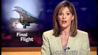 News clips of last Air France Concorde flight 31 May 2003 [upl. by Eannej820]