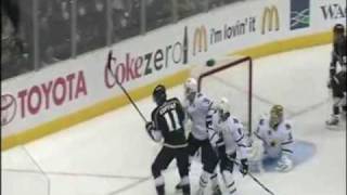 Anze Kopitar First NHL Hat Trick vs Stars 10222009 [upl. by Zertnom351]