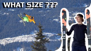 HOW TO CHOOSE THE RIGHT LENGTH OF SKIS  WHAT SIZE OF PARK SKI SHOULD YOU BUY [upl. by Eilrebmik]