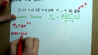 Geometric Series How to Find the Sum of a Sequence [upl. by Shea]