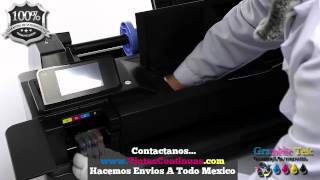 Sistema De Tinta Continua Cartuchos HP 711 Para HP Designjet T120 Y T520 [upl. by Pussej]