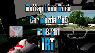 iRacing Mazda Mx5  Lime Rock  World Record 058651 [upl. by Yeldar]