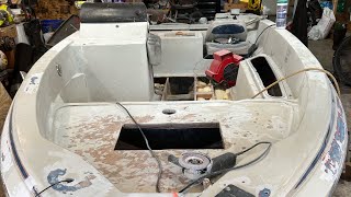 Bass Boat Rebuild￼ Foam an Fiberglass work Lessons learned an mistakes [upl. by Ahseiuqal]