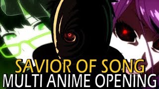 Multi Anime Opening  Savior of Song CC Lyrics [upl. by Noevad198]