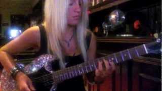 Laura Wilde  My Sharona Guitar Solo Full Length [upl. by Retswerb]