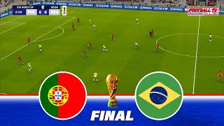 PORTUGAL vs BRAZIL  FIFA World Cup 2026 Final USA  Full Match All Goals  PES Gameplay PC [upl. by Suzy896]