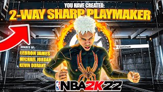 THE DEMIGOD BUILD OF NBA2K22 THIS 2WAY SLASHING PLAYMAKING SHARPSHOOTER BUILD WILL BREAK 2K22 [upl. by Lyontine]