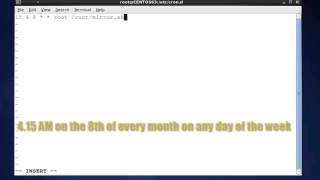 Learning CentOS Linux 6 3 Lesson 26 Using CRON to automate tasks [upl. by Ycam]