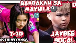 MAYNILA 🎱 JAYBEE SUCAL VS 710 SOFIA ROSALES NOV012024 [upl. by Alena]