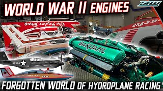 Forgotten World of Hydroplane Racing Wartime Engines Second Life Hydroplane Raceboat Museum [upl. by Drahnreb]