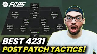 POST PATCH BEST META 4231 FORMATION AND CUSTOM TACTICS  FC 25 ULTIMATE TEAM [upl. by Yvehc]