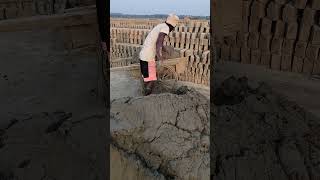 Clay supply system for manual brick making shorts [upl. by Corette]