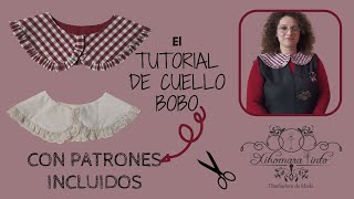 COMO HACER UN CUELLO BOBO O DE BEBE MUY SENCILLOCON PATRONAJE DE DOS FORMAS [upl. by Neveda470]