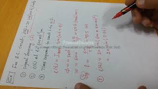 AC Circuits 2 ACSignal representationExample مثال تمثيل الاشارة في دوائر التيار المتناوب [upl. by Noj]