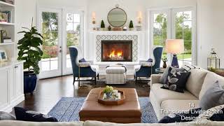 14 Spectacular Transitional Living Room Designs You Must See [upl. by Haida90]