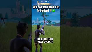 Is Console Better Than PC fortnite fortniteclips gaming fortnitememes [upl. by Marita]