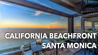 California Beachfront Home  1343 Palisades Beach Rd Santa Monica [upl. by Kinzer]