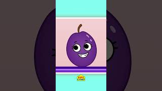 10 Fruits Rolling on the Shelf 🍇🍎 Fruits Song for Kids shorts kidssong abclearningclub [upl. by Enomas]