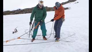 Three Person Rope Team Crevasse Rescue [upl. by Noivart994]