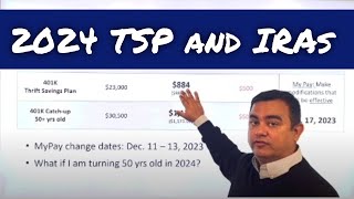 2024  Maximum TSP401k and IRA contributions [upl. by Jorin]