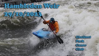 Hambleden Weir White Water Kayaking 29102023 [upl. by Treve]