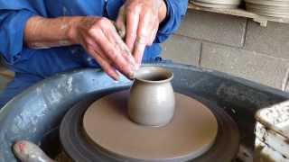 How to throw diddy jugs on a pottery wheel [upl. by Lexy]