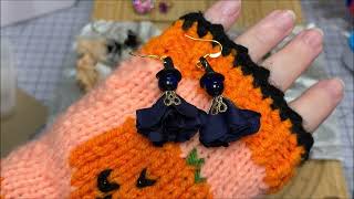 🐝 BeeBeeCraft 🎃 Halloween 🧙‍♀️ Witch 🧹 🧙 Earrings Jewelry Making Tutorial [upl. by Intirb100]