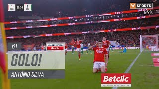 Golo António Silva Benfica 21 Rio Ave Liga 2324 17 [upl. by Yak]