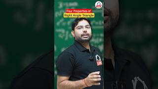 Four Properties of Right Angle Triangle  Ajay Rana Sir maths geometry shorts [upl. by Mulcahy]