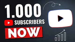 How to get 1000 subscribers on YouTube [upl. by Sollie]