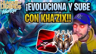 ¡KHAZIX EVOLUCIONA Y CARREA TUS PARTIDAS  ¿CÓMO JUGAR K6 EN WILD RIFT GUÍA DE K6 KHAZIX [upl. by Yra696]