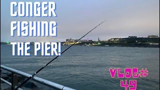 UK Sea Fishing  Conger Fishing  Mount Batten Pier  Bait Demo and Rig Demo  Bassmans Vlog49 [upl. by Hesky]