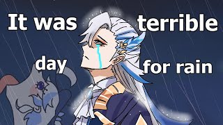 Its Terrible Day For Rain in Fontaine  Genshin Impact feat Neuvillette amp Furina [upl. by Yelnoc]