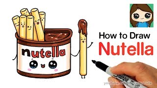 How to Draw Nutella Dip Cute and Easy [upl. by Werd692]