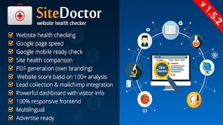 SiteDoctor v152  Website Health Checker Php Script  Admin Panel [upl. by Lesly]