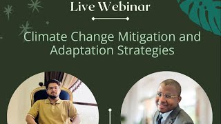 Webinar On Climate Change Mitigation And Adaptation Strategies  Certificate Included [upl. by Eiddam]