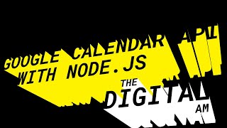 Using the Google Calendar API with nodejs [upl. by Ahcropal]