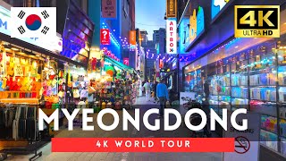 Myeongdong 2024  Seoul Walking Tour Night Walk in Myeongdong April 2024【4K HDR】 [upl. by Llertnek]