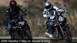 2008 Suzuki BKing vs 2009 Star VMAX [upl. by Aihsyak]