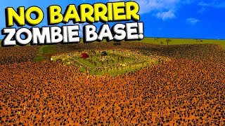 Can a No Barrier Base Survive Against 250000 Zombies in SwarmZ [upl. by Rocker]