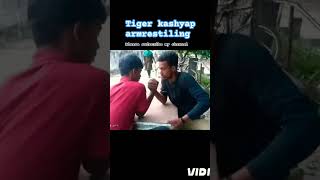 Tiger kashyap armrestiling🔥😈🚩 song viral shorts armrestiling [upl. by Nicolea148]