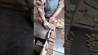 Wood knife handle making process Good tools and machinery can increase work efficiency [upl. by Alejo]