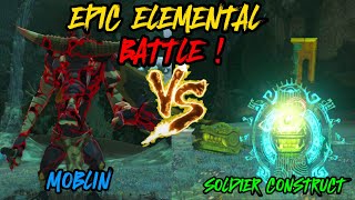 Moblin VS Construct Soldier  Epic Elemental Battle  The Legend of Zelda Tears of the Kingdom [upl. by Domonic]