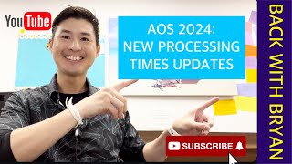 AOS 2024 NEW PROCESSING TIME UPDATES ON GREEN CARD k1visa adjustmentofstatus [upl. by Aldon]