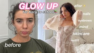 how to actually GLOW UP for back to school📚🧸 the ultimate glow up routine🤍 [upl. by Xonk]