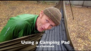 Using a Camping Pad as Hammock Insulation [upl. by Laeira868]